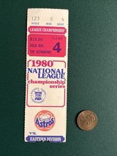 PETE ROSE 1980 NLCS GAME 4 TICKET STUB LUZINSKI GW 2B TUG MCGRAW JUMP JR RICHARD
