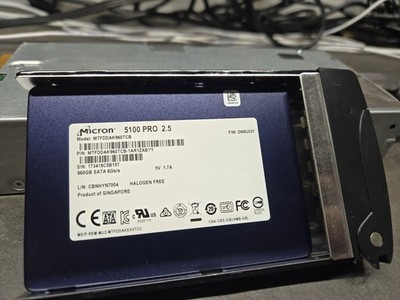Micron 5100 PRO 960 GB, Internal, 2.5 inch (MTFDDAK960TCB-1AR1ZABYY) Solid State