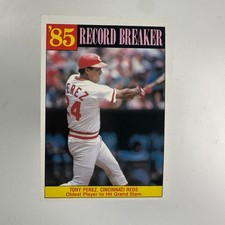 1986 Topps   Tony Perez  85 Record Breaker  Cincinnati Reds #205