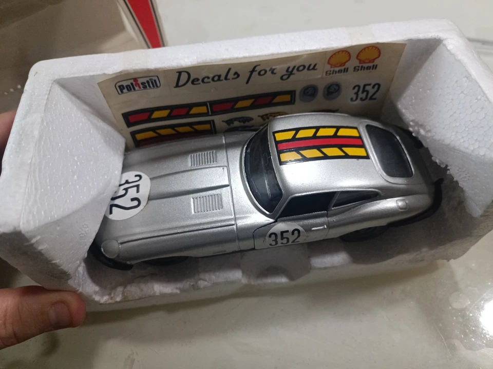 Jaguar XK-E Polistil Scala 1:25 Cod. SN02 Made In Italy Rally #352 - Immagine 4 di 4