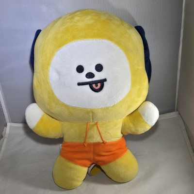 BT21 Bon Voyage Chimmy 14'' Plush Line Friends Yellow New With Tags BTS