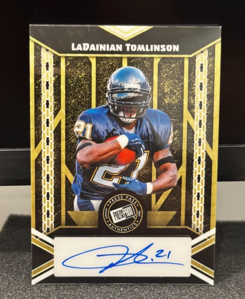 LaDainian Tomlinson Football Autographed Sports Trading Cards for