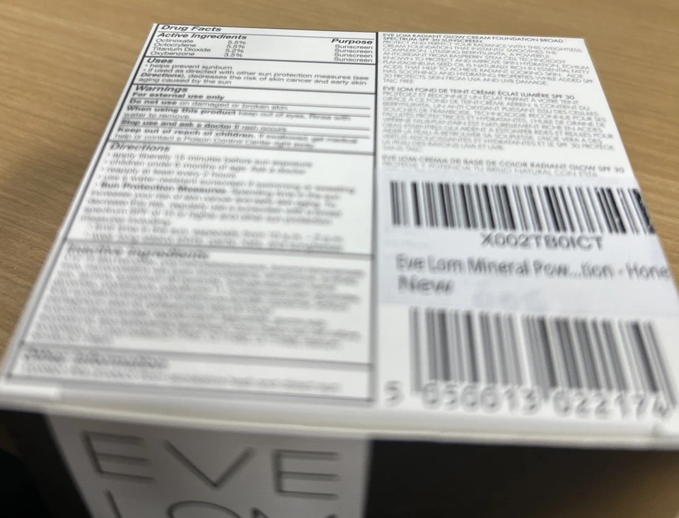 EVE LOM RADIANT GLOW CREAM FOUNDATION IVORY 2 0.35 OZ NEW IN BOX - Image 2 of 4