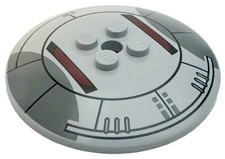 7111 LEGO Part 44375bpb24 Dish 6 x 6 Inverted (Radar) - Solid Studs with SW Sith