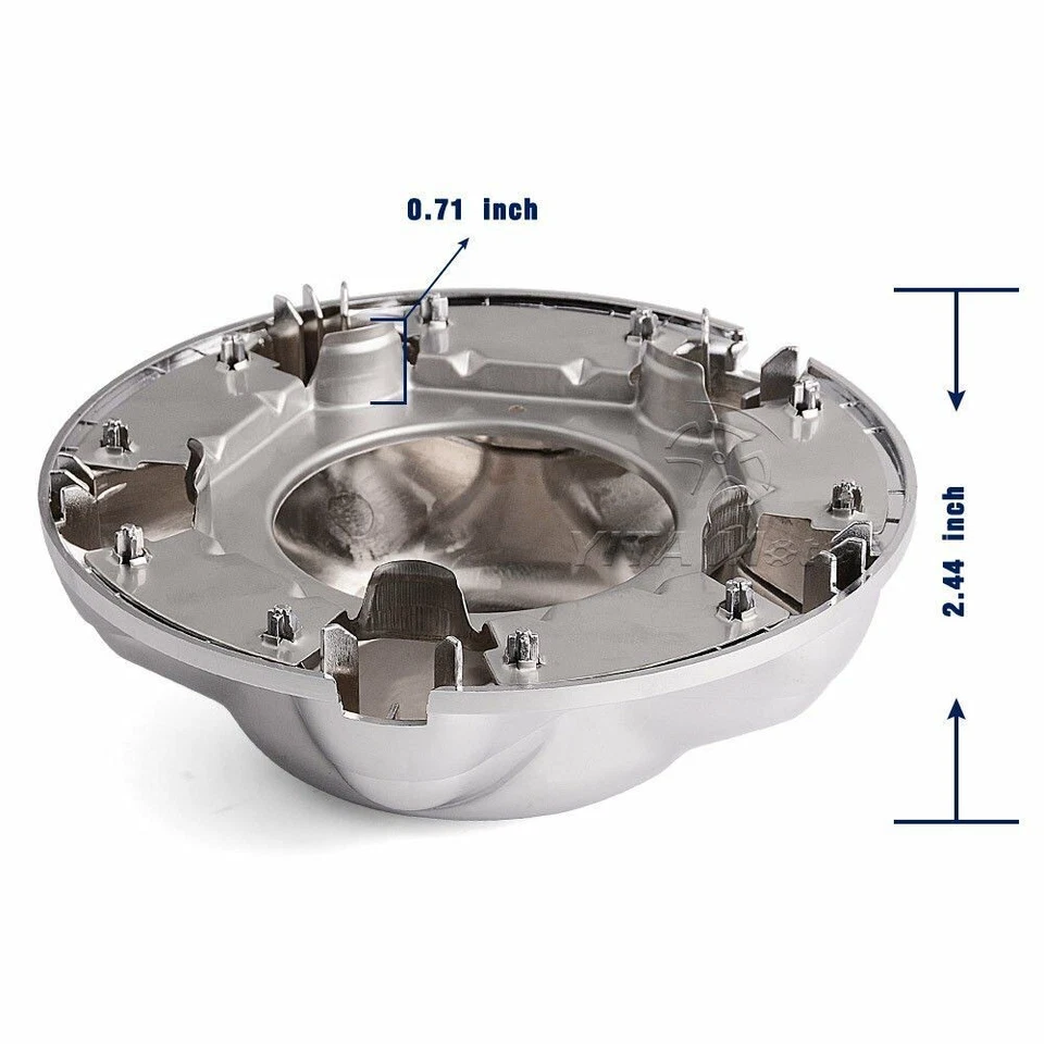 4PCS 16'' Wheel Hub Cap Center Cover For Ford Expedition Rim 2000 2001 2002 2003 - Image 4 of 4