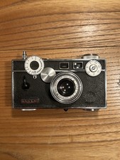 Argus C3 Black Rangefinder Camera w/ Coated Cintar 50mm f/3.5 Lens