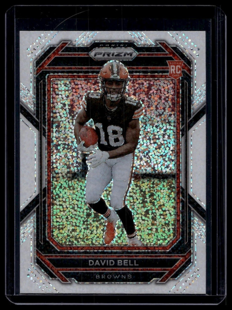 David Bell 2022 Panini Prizm #334 White Sparkle Rookie Cleveland Browns