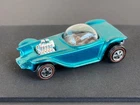 Vintage Hot Wheels Redline 1968 Aqua Beatnik Bandit US - Tan Int., Clean Paint!