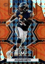 2022 Panini Mosaic Roquan Smith #37 Orange Reactive Prizm Chicago Bears