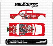55 Chevy Gasser Custom Universal Waterslide Decal 164 Scale For Hot Wheel