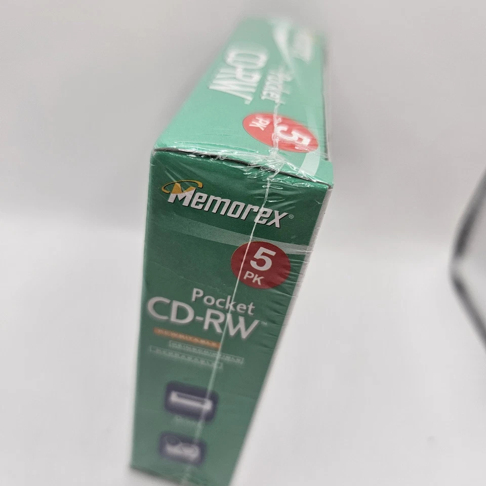 Memorex Pocket CD-RW 4x 210mb 24 Min 5 Pack Set Of 2 - Image 4 of 4