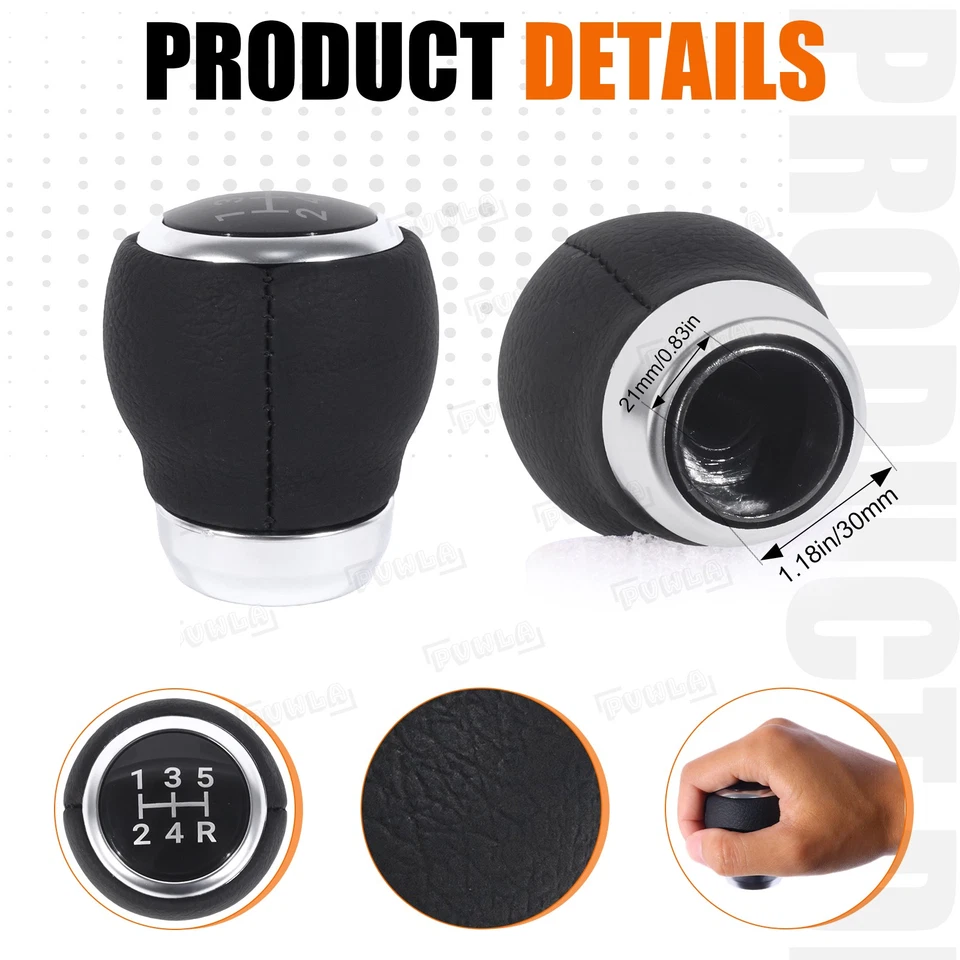 para Subaru Impreza Wrx Sti Outback 2009-2019 Mt 5 velocidades botão de câmbio de marchas de couro - Imagem 3 de 4