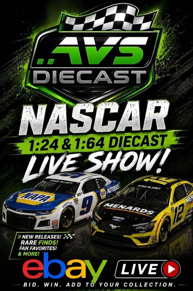 NASCAR 1:24 & 1:64 Diecast Live Sale | New Releases, Classics & More