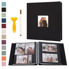 Self Adhesive Photo Album Scrapbook 11x10.6 Black 40 Pages 11"x10.6" 40Pages