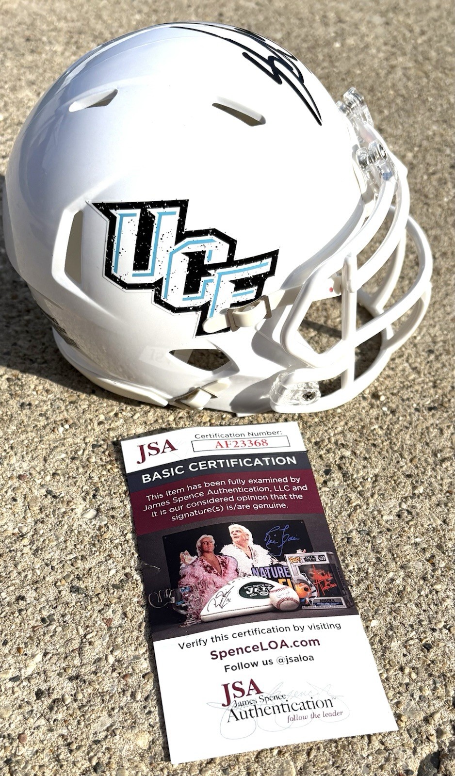 SHAQUEM GRIFFIN SIGNED Mini Helmet JSA COA UCF KNIGHTS 