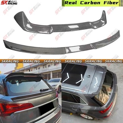 Carbon Fiber Rear Middle Spoiler Roof Wing Kits Fits Audi Q5 S line SQ5 2021-24