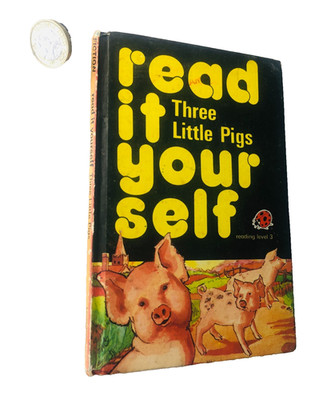 Book Read It Yourself Three Little Pigs Ladybird Book Vintage ra