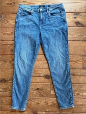 Lucky Brand Ava Mid Rise Skinny Jeans Women's Size 12/31 Blue Stretch Denim