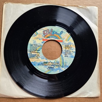 AURRA Make Up Your Mind/Instrumental 45 7'' Record Vinyl DISCO FUNK SOUL 