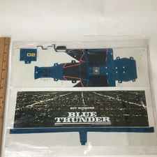 Promo 1983 BLUE THUNDER Roy Scheider Paper Punch Out Model SEALED