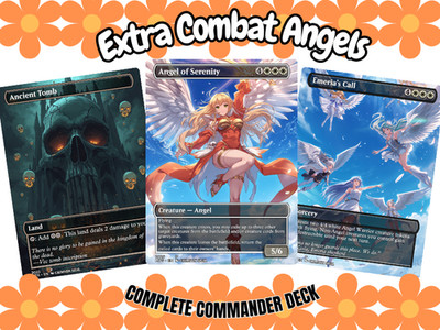 MTG Extra Combat Angels Commander Deck | 100-Card + Tokens Premium Proxy EDH Set