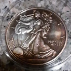 One Half Troy Ounce .999 Fine Silver Round Walking Liberty Bullion.