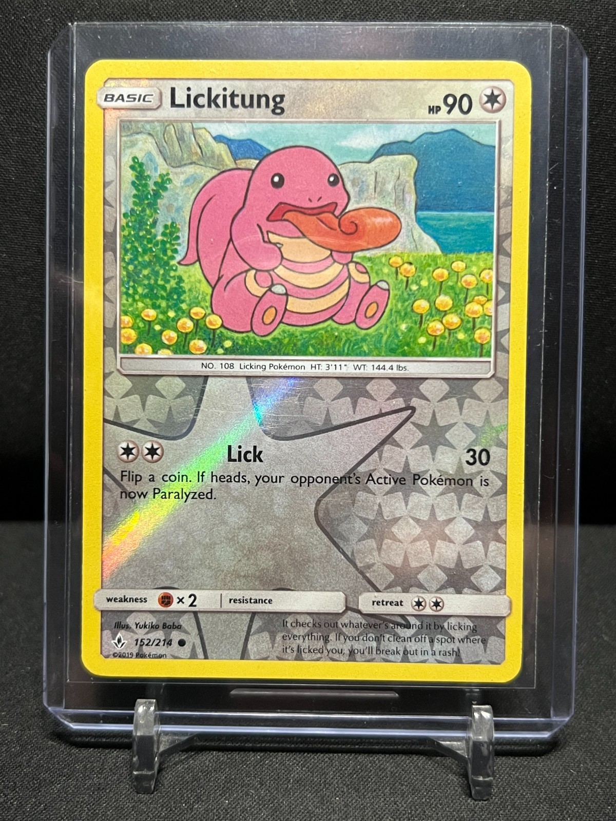 Lickitung 152/214 Reverse Holo Pokémon 2019 SM Unbroken Bonds LP