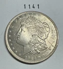1921 P Morgan Silver Dollar US $1 90% Silver Coin Uncirculated
