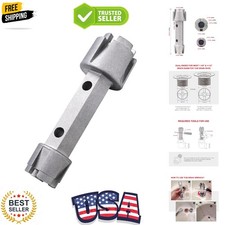 Tub Drain Remover Wrench Tool Heavy Duty Aluminum Shower Bathtub Drain Remova...