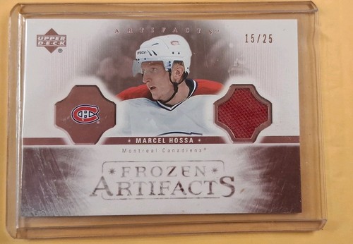 2005-06 UD Artifacts - Frozen Artifacts Dual GU JERSEY Marcel Hossa #15/25 RARE