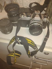 Nikon FM 35mm SLR Film Camera with 50 mm lens Kit