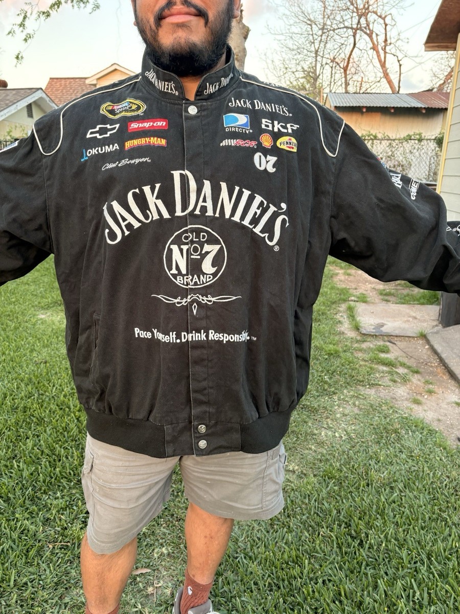 VTG Jack Daniels NASCAR Jacket Mens 6XL Chase Authentics Racing