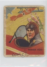 1933-34 National Chicle Sky Birds R136 Series of 144 Lt Werner Voss #51 0s69