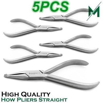 Dental Howe Plier Orthodontic Straight Utility Arch Wire Holding Pinching Bands