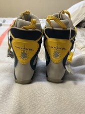 Salomon Autofit Snowboard Boots, Blue/grey/yellow, Size Uk6.5 EU40.3