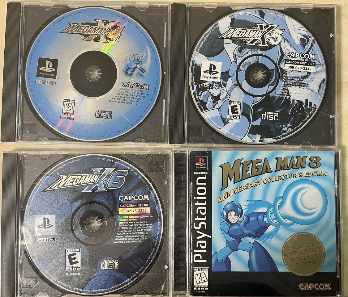 Capcom Mega Man X4 X5 X6 Mega Man 8 Anniversary Collector's