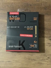 WD_BLACK SN7100 4TB SSD Gen4 PCIe, M.2 2280, Next Gen TLC - WDS400T4X0E - NEW