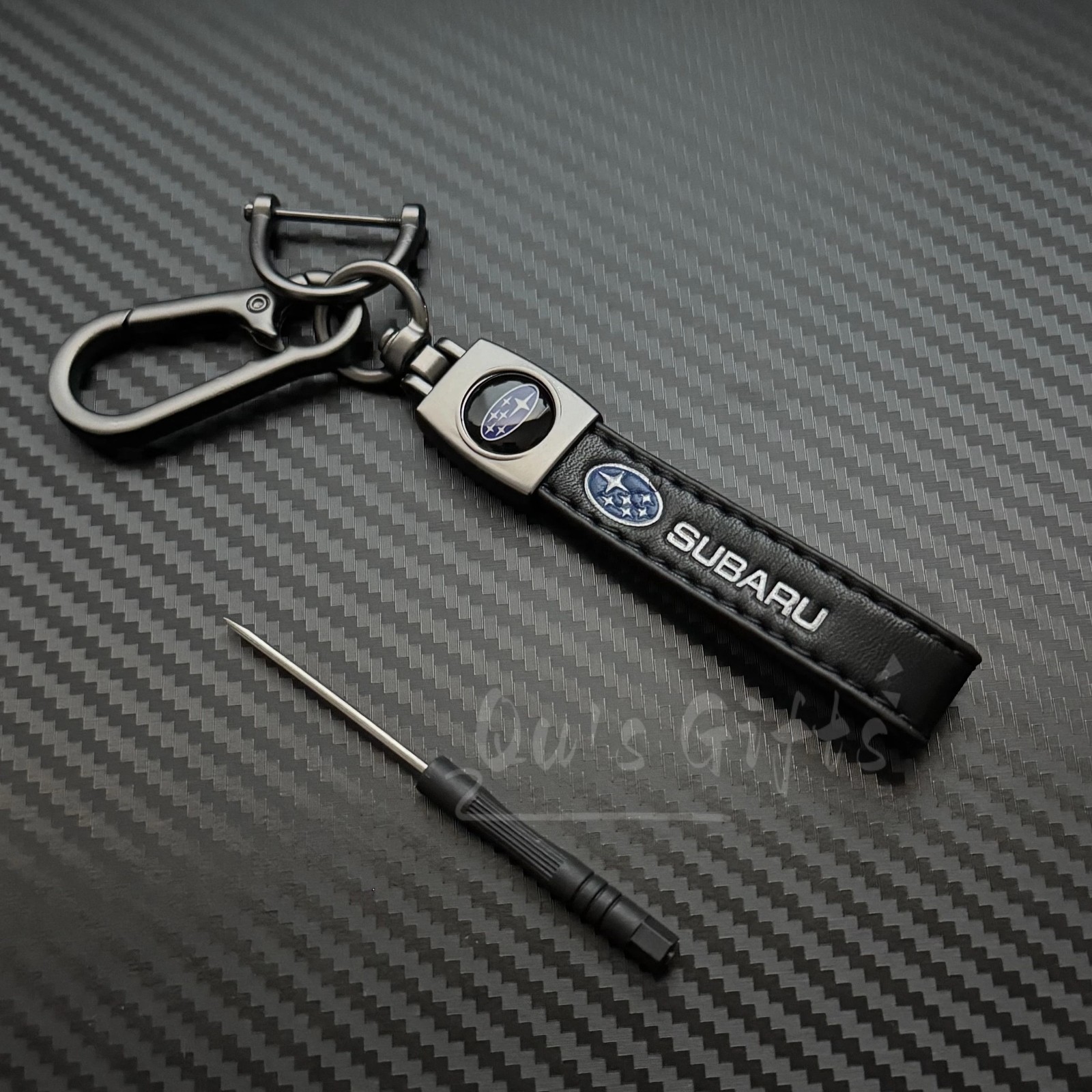 Subaru Genuine Leather Keychain US Seller Free Shipping