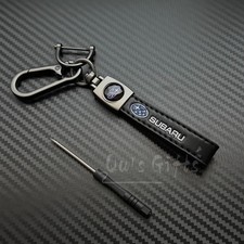 Subaru Genuine Leather Keychain Us Seller Free Shipping