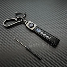 Subaru Genuine Leather Keychain US Seller Free Shipping
