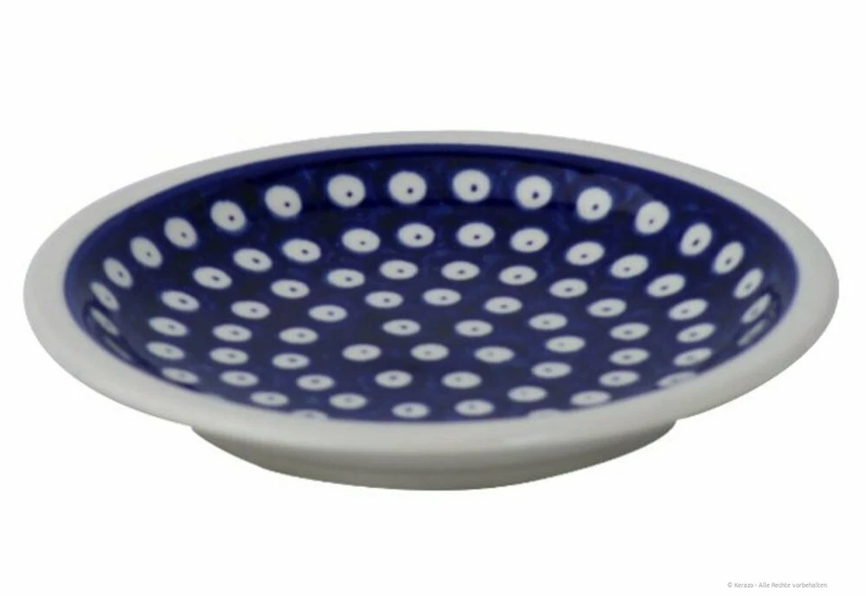 Bunzlauer Keramik Teller flach (Dessertteller / Kuchenteller) Ø17,4 cm Dekor 42