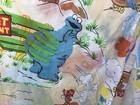 Vtg Sesame Street Muppets Flat Twin Bed Sheet — photo 7