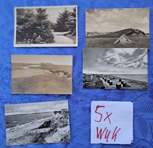 Konvolut von 5 Ansichtskarten von Wyk auf Föhr schw./weiß im Sammlungs-Lot