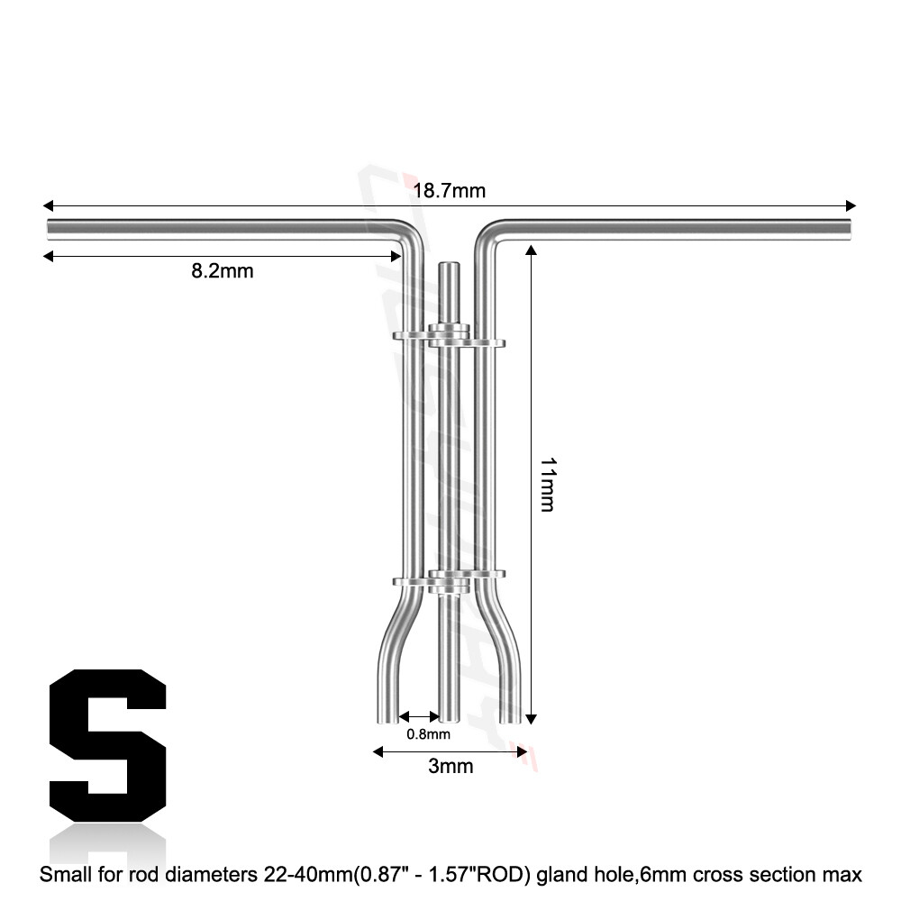 3Pcs Hydraulic Cylinder Piston Rod Seal U-Cup Installation Tool Seal Twistors Install Tool O Rings Rebuild Installation Tools - Foto 3