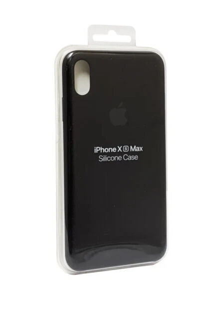 Apple Silikon Schutzhülle für iPhone XS Max - Schwarz (MRWE2ZM/A)