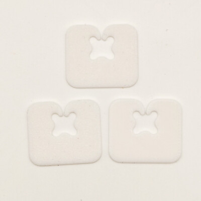 Brotbeutel Clips Etiketten Krawatten 3 Stück weiß traditionell Retro Vintage Design V.4