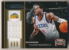 ANDRE IGUODALA 2012-13 Threads AUTHENTIC JERSEY RELIC WARRIORS/76ers/NUGGETS