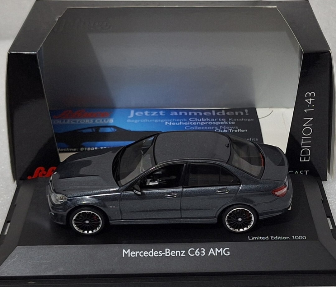 Mercedes-Benz C-Class C63 AMG MOPF 2011 Grey 1:43 Schuco