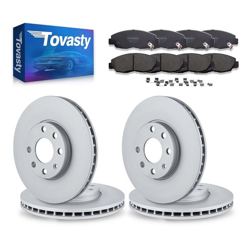 Tovasty BK1792 Front and Rear Brakes Pads and Rotors Kit for Volkswagen Tiguan 2 eBay