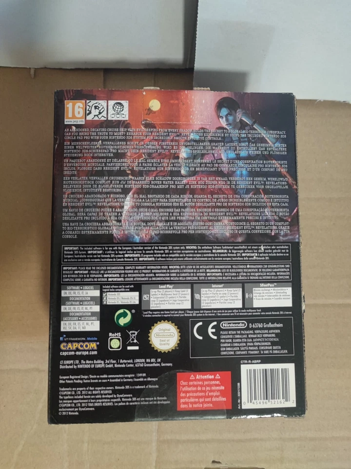 Pack resident evil revelations & pad circulaire pro - Complet - Nintendo 3DS, photo 2 sur 5